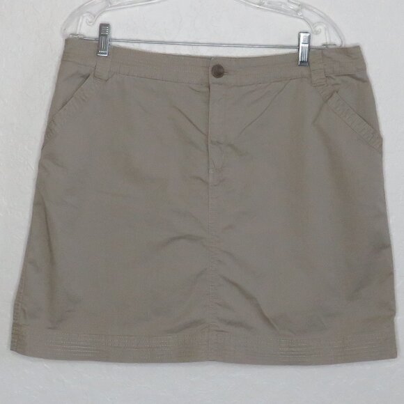 Croft‎ & Barrow* Women's 1" Belt Loop Multipocketed Khaki Classic Skort~ Size 16 - Picture 1 of 13